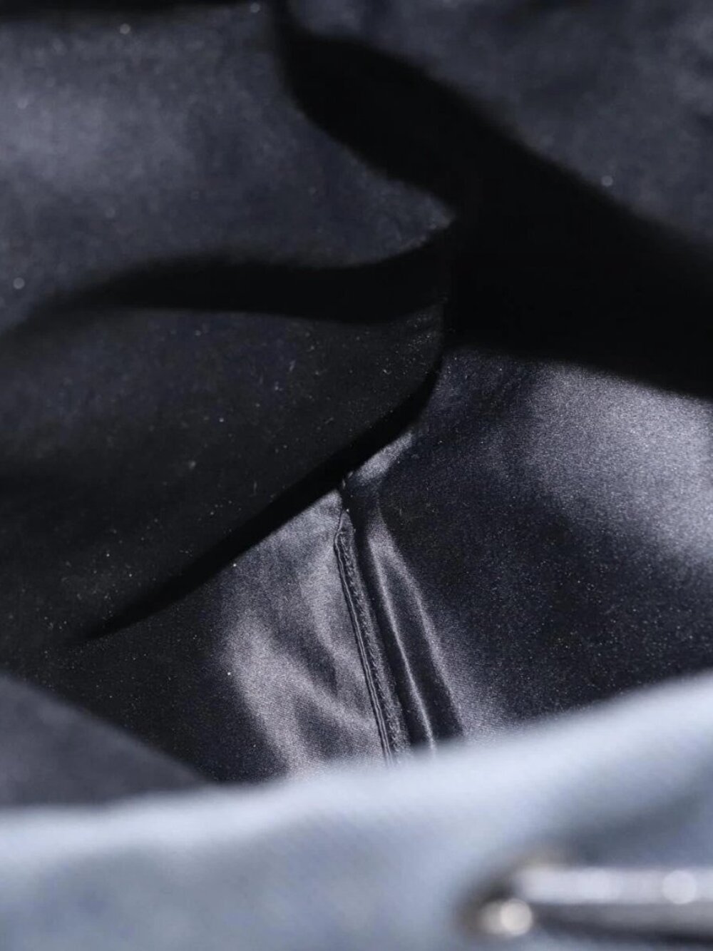 SAINT LAURENT Tote Bag Canvas Black Silver 121631 Auth ka2353 - Picture 12 of 16